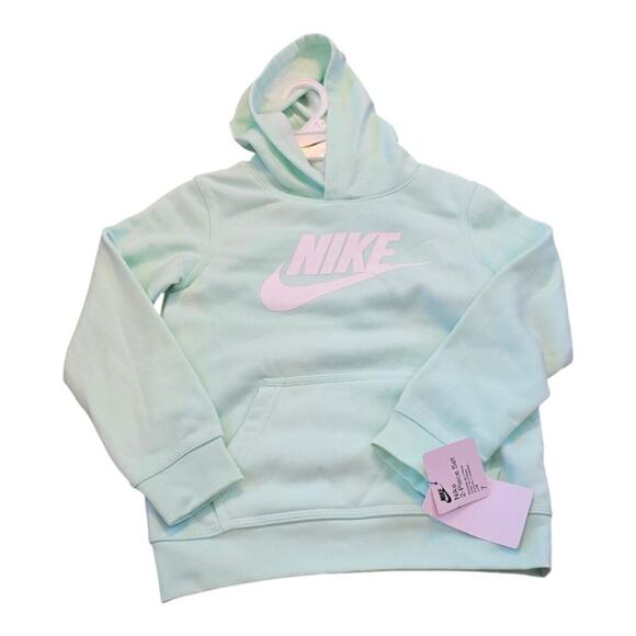 Nike 2pc Mint Green and White Logo Pants and Hoodie Size 6l7 New! - Picture 6 of 13